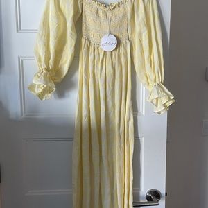 Petal & Pup off the shoulder midi dress